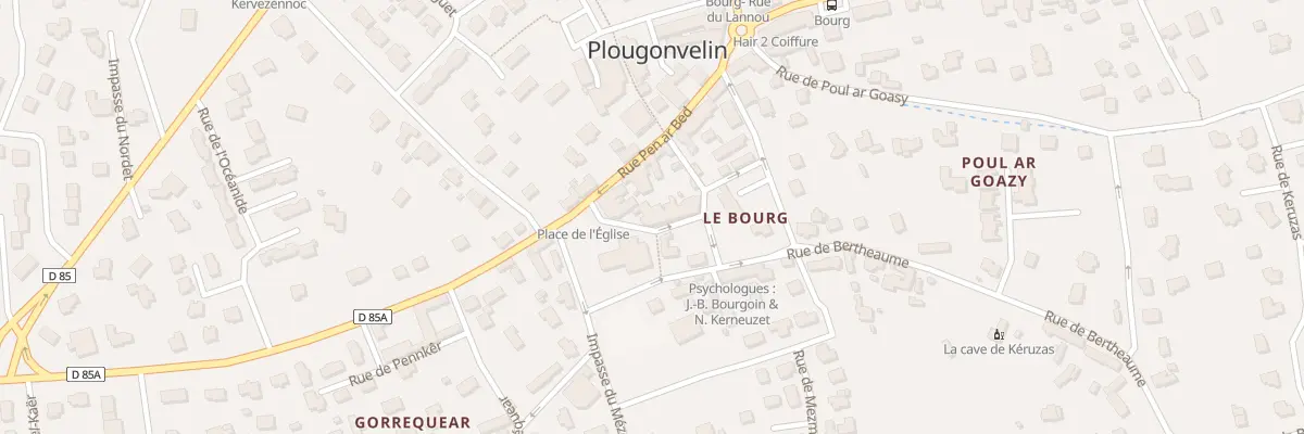 Plan du 9 Rue du Recteur le Moal à Plougonvelin