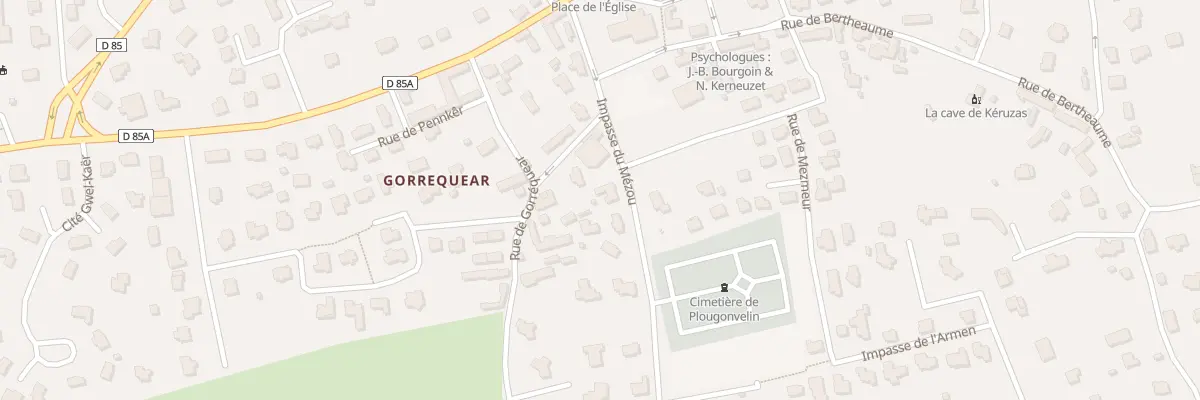 Plan du 5 Imp du Mézou à Plougonvelin