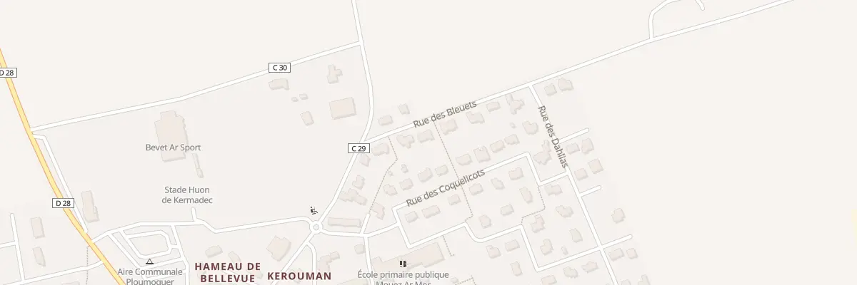 Plan du 6 Rue des Bleuets à Ploumoguer