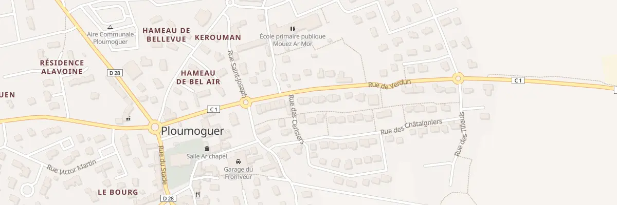 Plan du 32 Rue de Verdun à Ploumoguer