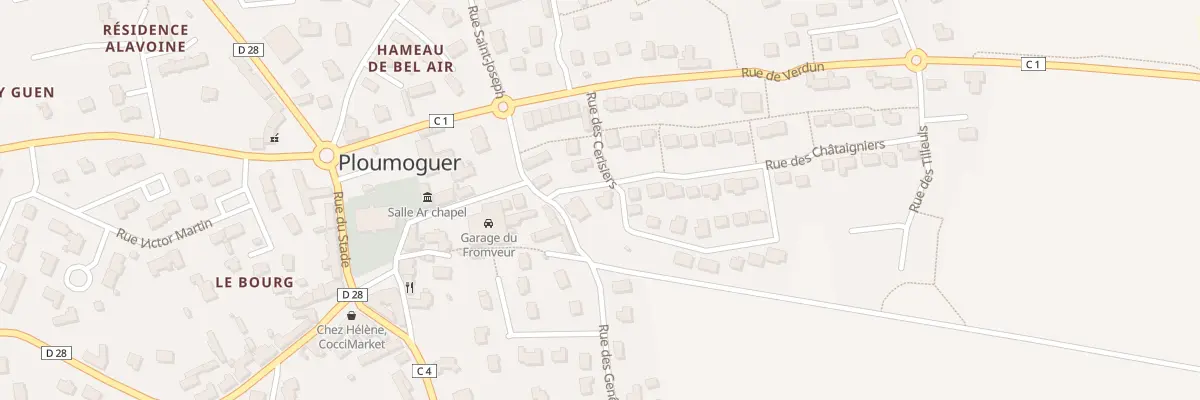 Plan du 27 Rue des Châtaigniers à Ploumoguer