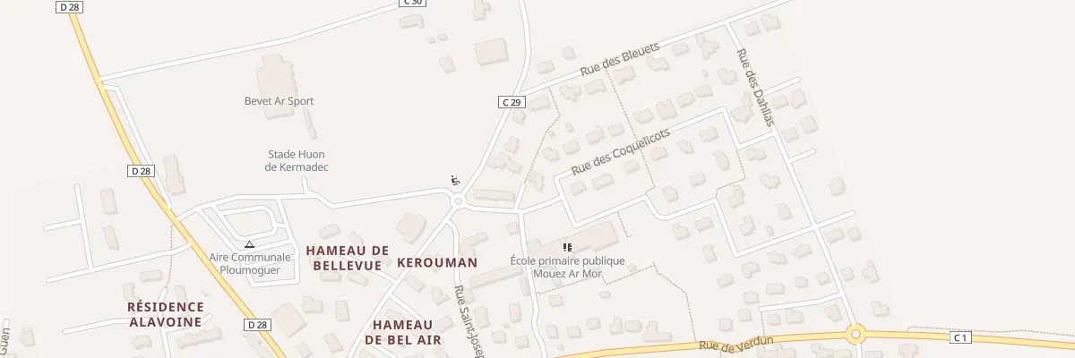 Plan du 11 Rue des Coquelicots à Ploumoguer