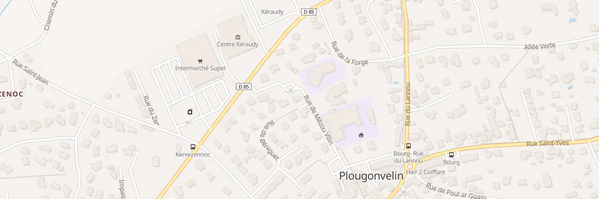 Plan du 12 Rue de Mezou Vilin à Plougonvelin