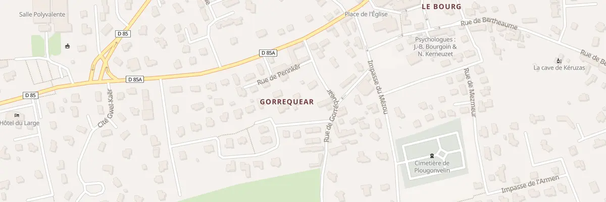 Plan du 5B Rue de Gorrequear à Plougonvelin