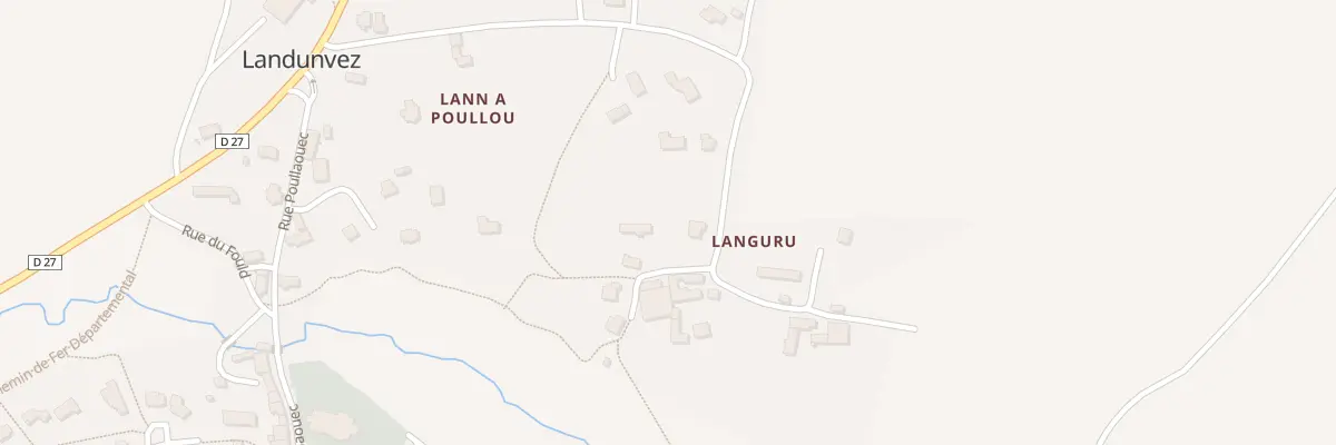 Plan du 12B Rte de Languru à Landunvez