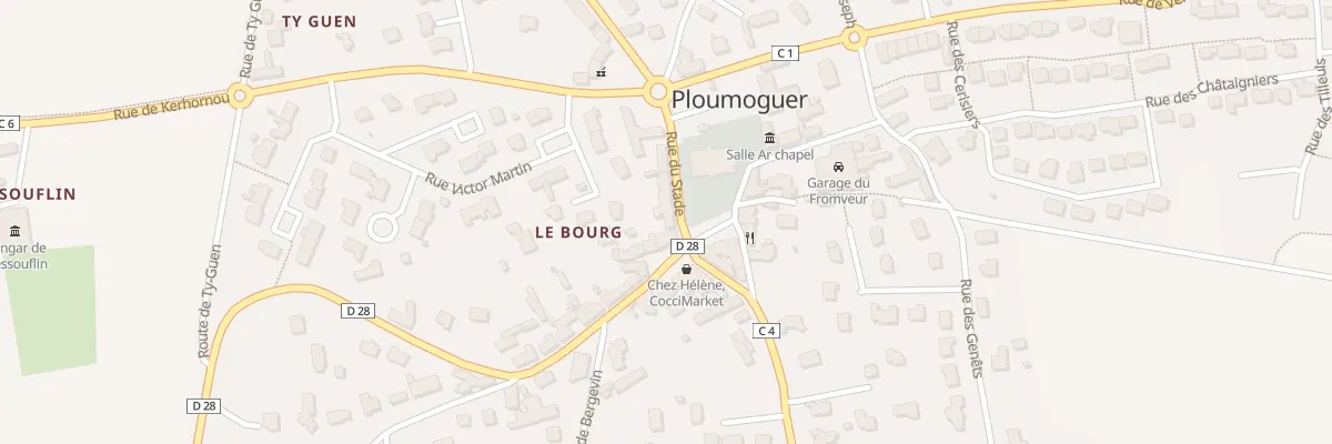 Plan du 1 Rue du Stade à Ploumoguer