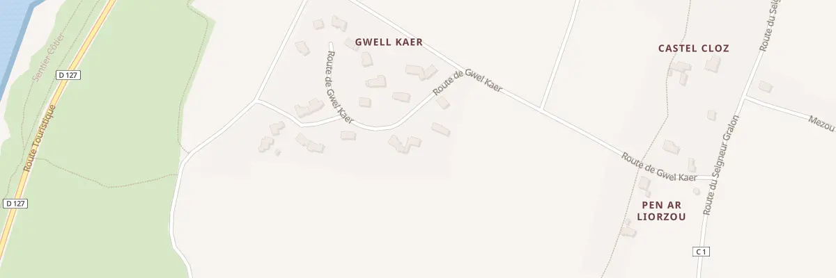 Plan du 3 Rte de Gwel Kaër à Landunvez