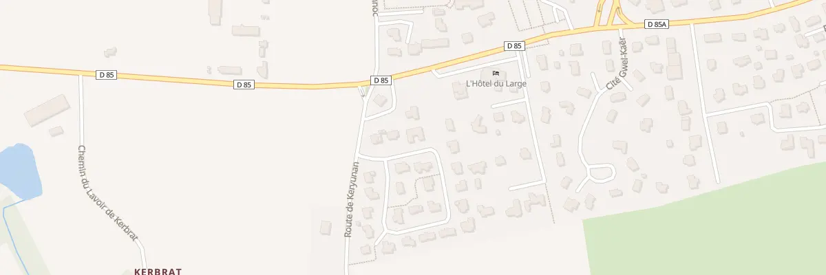 Plan du 25 Rue Herve de Portzmoguer à Plougonvelin
