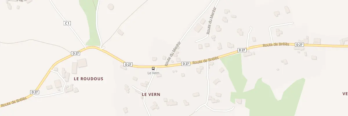 Plan du 1 Rte du Menhir à Lanildut
