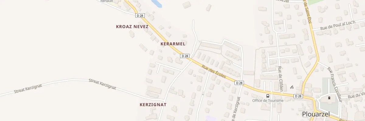 Plan du 1 Clos de Kerzignat à Plouarzel