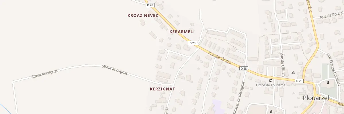Plan du 4 Clos de Kerzignat à Plouarzel