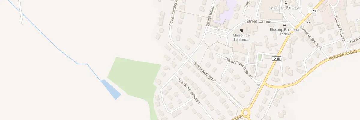 Plan du 22 Rue Streat Kerzignat à Plouarzel