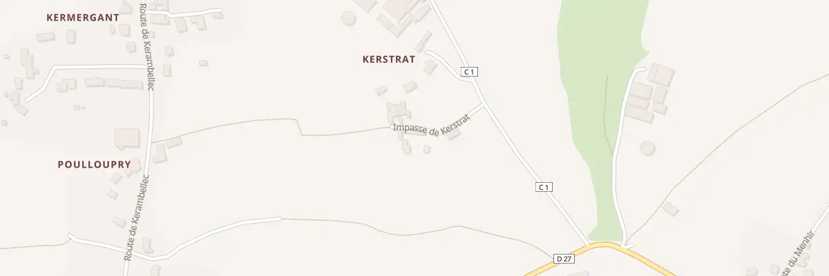 Plan du 4 Imp de Kerstrat à Lanildut