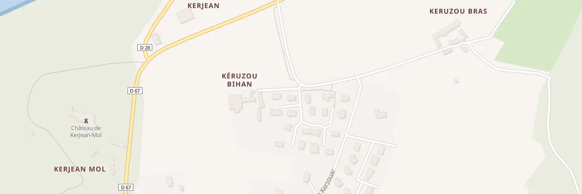 Plan du 1 Rue Keruzou à Trébabu