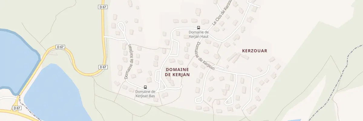 Plan du 33 Domaine de Kerjan à Trébabu