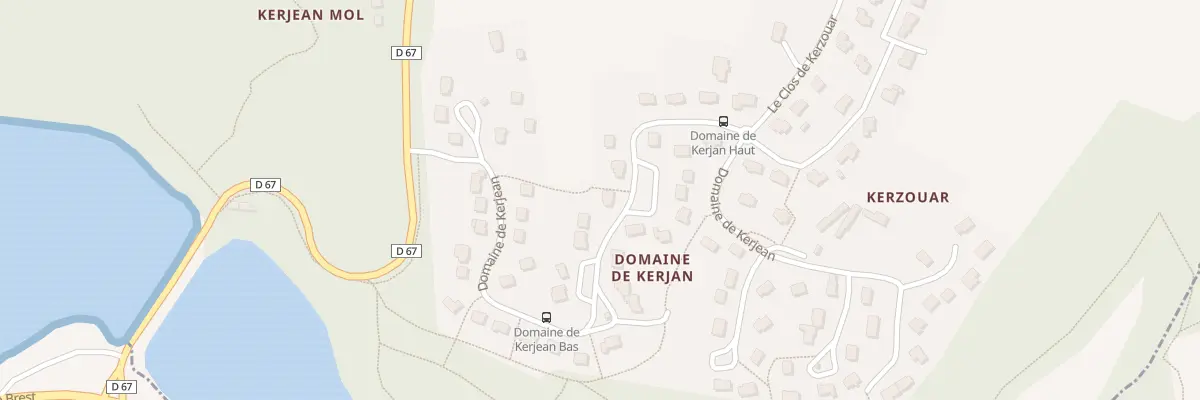 Plan du 38 Domaine de Kerjan à Trébabu