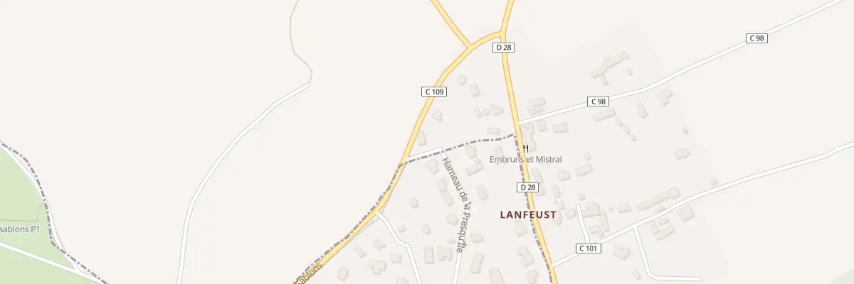 Plan du 145 Rte de Kermorvan à Ploumoguer