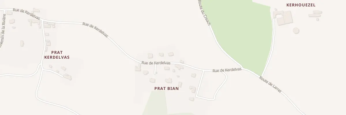 Plan du 87 Rue de Kerdelvas à Porspoder