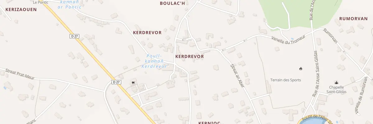 Plan du 23 Rte de Kernioc à Lanildut
