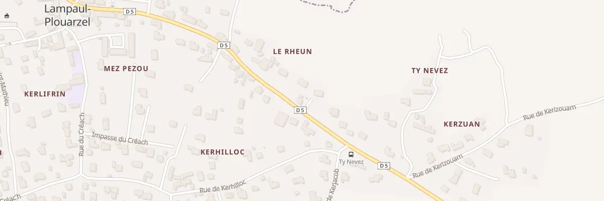 Plan du 34 Rue de Brest à Lampaul-Plouarzel