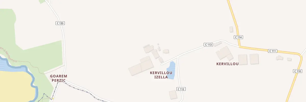 Plan du 257 Kervillou Izella à Ploumoguer