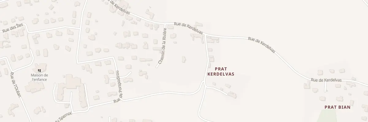 Plan du 51 Rue de Kerdelvas à Porspoder