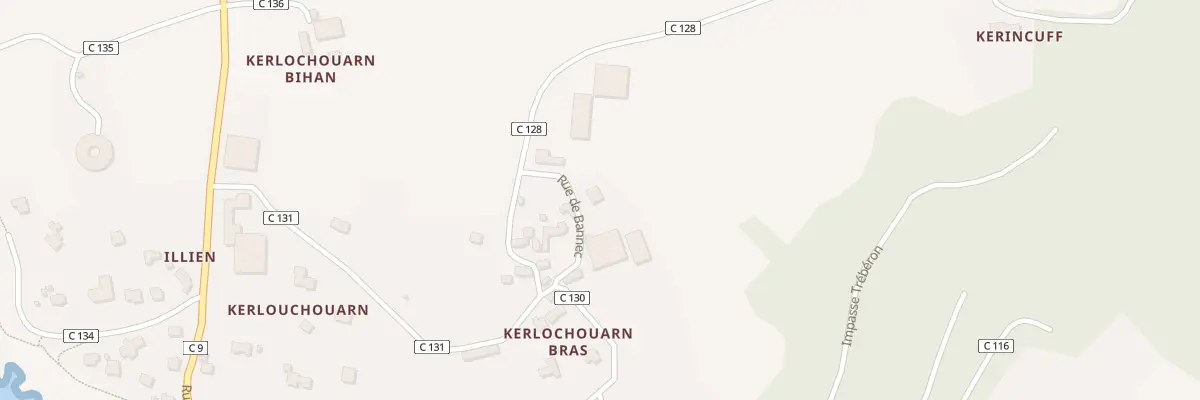 Plan du 490 Rue de Bannec à Ploumoguer