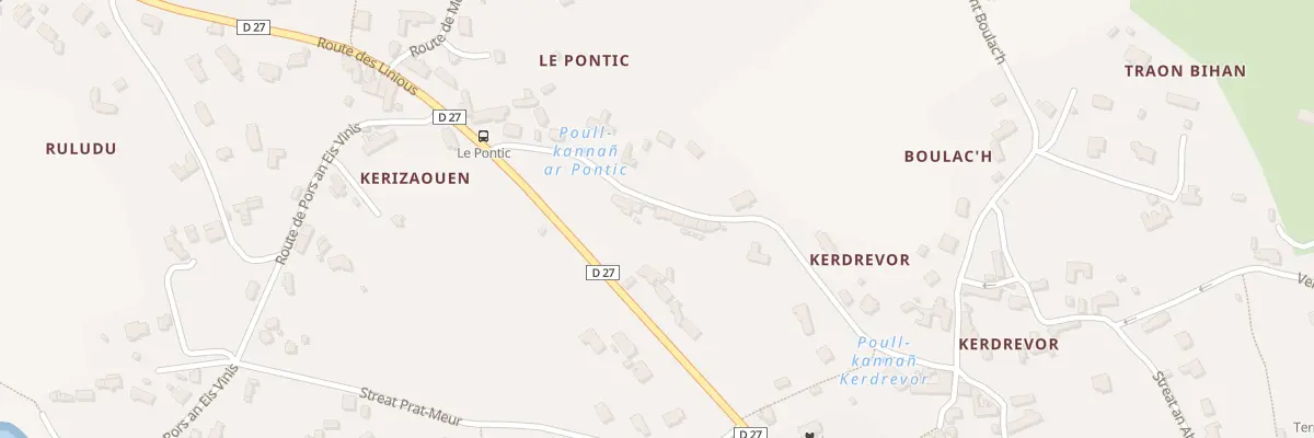Plan du 7 Rte du Pontic à Lanildut
