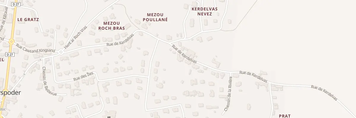 Plan du 35 Rue de Kerdelvas à Porspoder