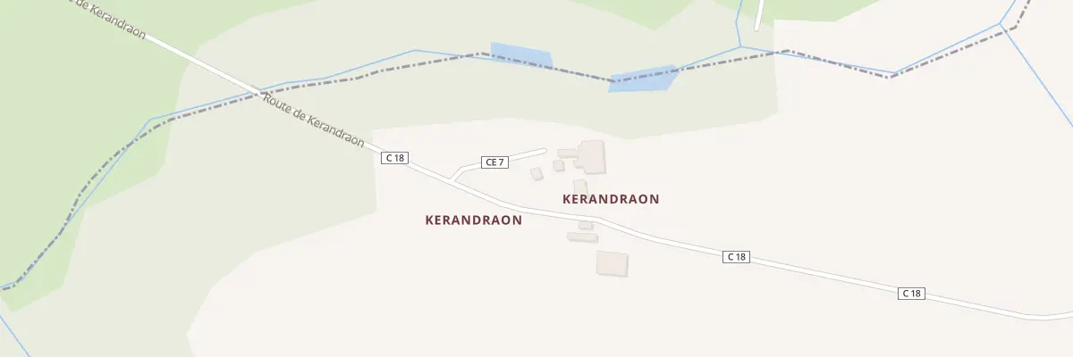 Plan du 89 Kerandraon à Ploumoguer