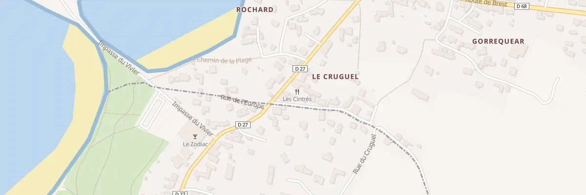 Plan du 27 Rue du Rochard à Landunvez