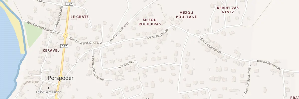 Plan du 21 Rue de Kerdelvas à Porspoder