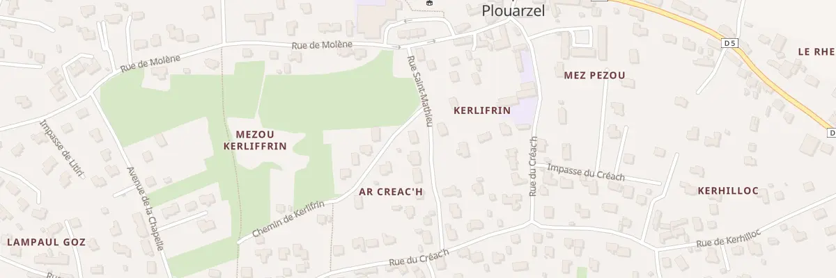 Plan du 1 Rue Saint-Mathieu à Lampaul-Plouarzel