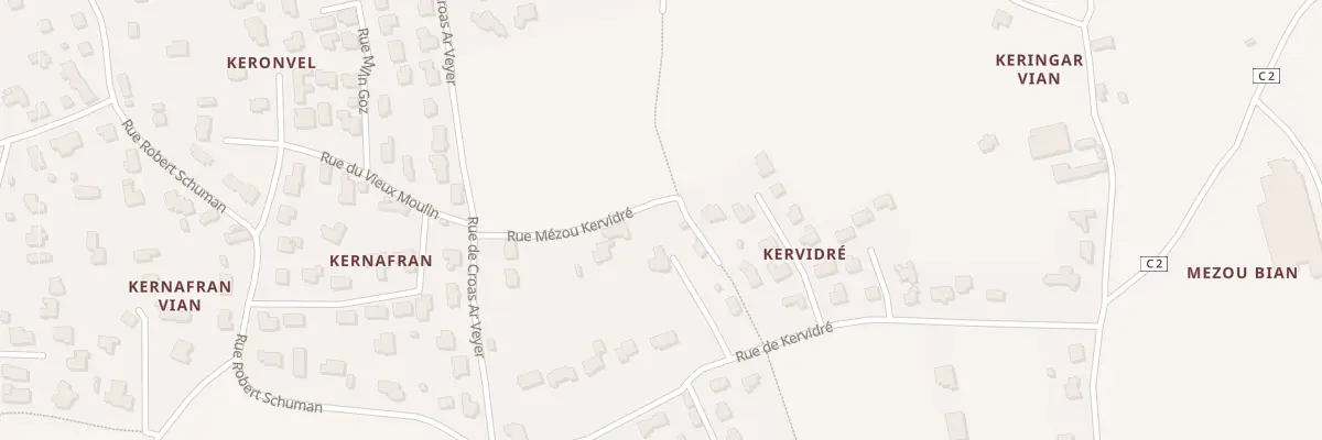 Plan du 9001 Rue Mézou Kervidré au Conquet