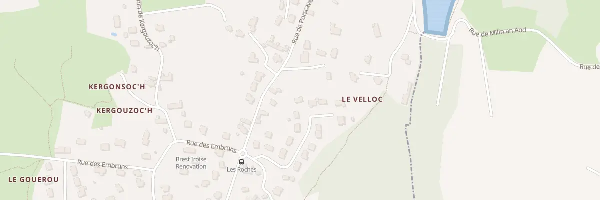 Plan du 7 Rue de Porscave Les Roches à Lampaul-Plouarzel