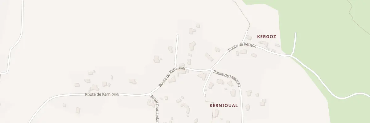 Plan du 28 Rte de Kernioual à Porspoder