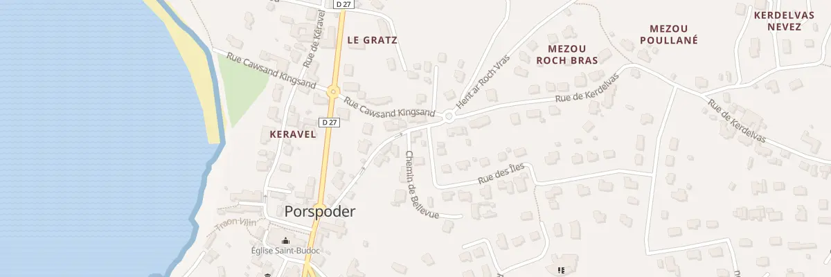 Plan du 13 Rue de Kerdelvas à Porspoder