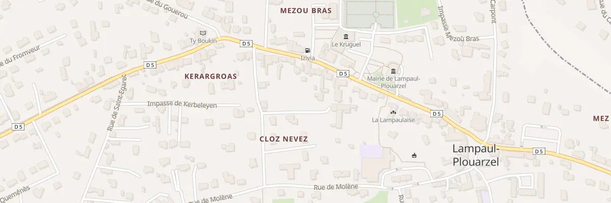 Plan du 34 Rue de la Mairie à Lampaul-Plouarzel