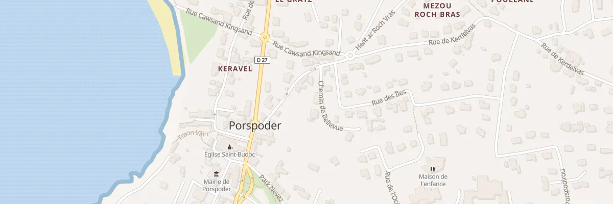 Plan du 11 Rue de Kerdelvas à Porspoder