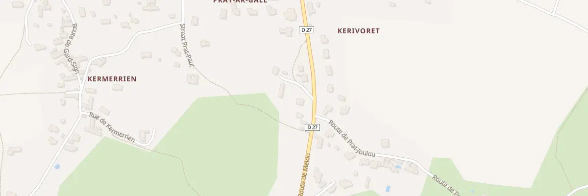 Plan du 61 Rte de Melon à Porspoder
