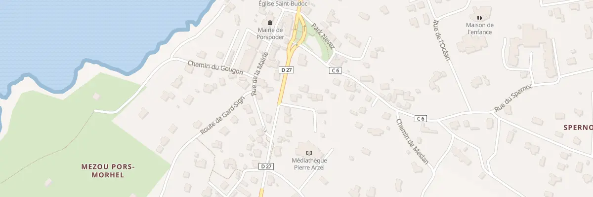 Plan du 4 Rte de Melon à Porspoder