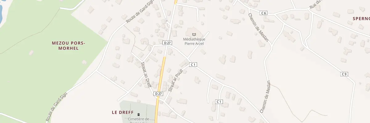 Plan du 1 Rue du Cosquer à Porspoder