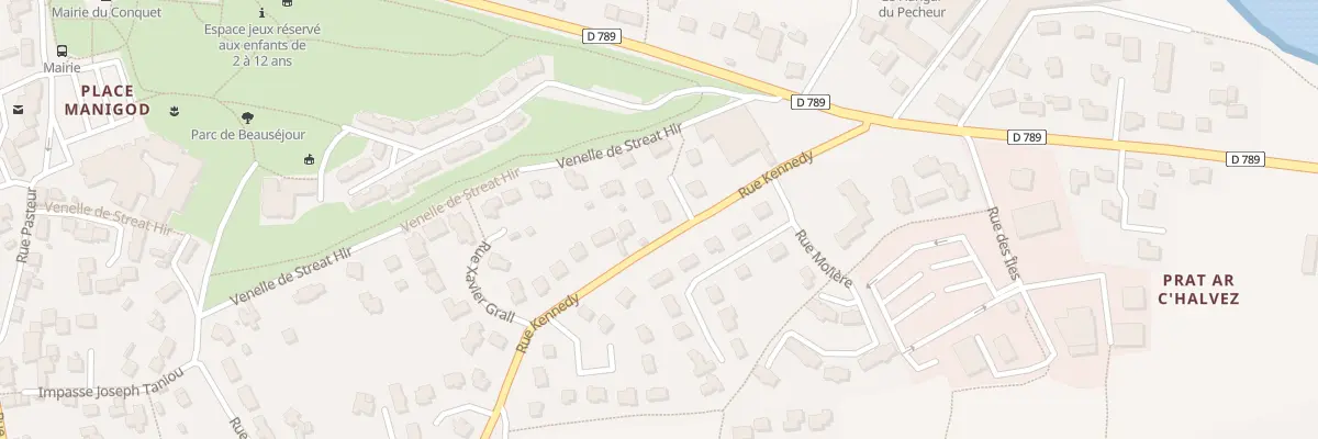 Plan du 1 Rue Anatole le Braz au Conquet