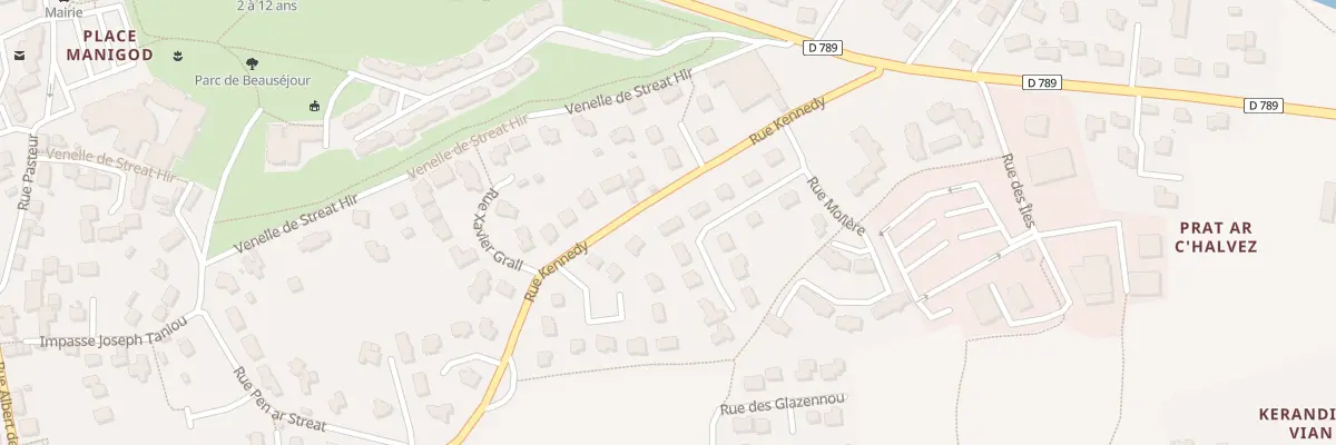 Plan du 10 Rue Molière au Conquet