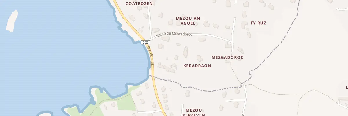 Plan du 3 Rte de Mescadoroc à Porspoder