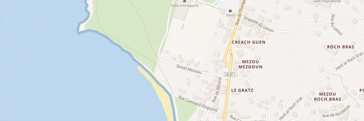 Plan du 6 Streat Ar Mouzou à Porspoder