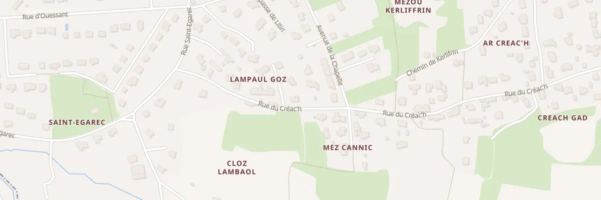 Plan du 45 Rue du Créach à Lampaul-Plouarzel