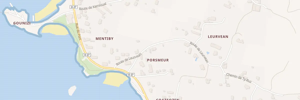 Plan du 3 Rte de Leurvean à Porspoder
