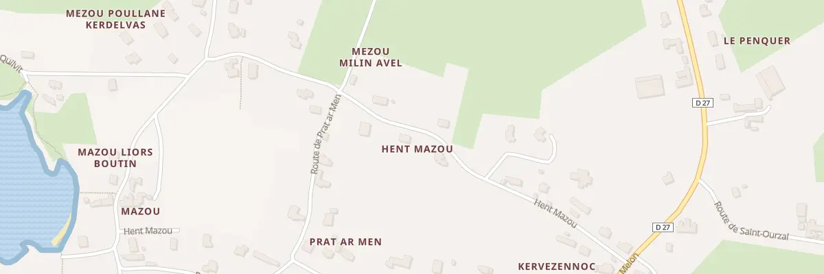 Plan du 12 Hent Mazou à Porspoder