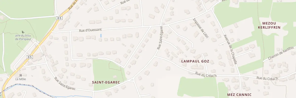 Plan du 6 Rue de Beniguet à Lampaul-Plouarzel